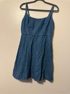 Denim A-Line Mini Dress